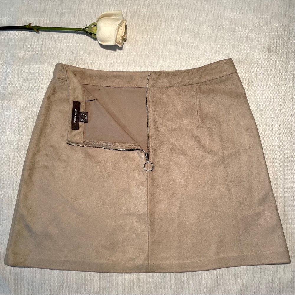 Faux Suede Primark Mini Skirt
